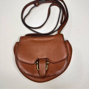 J. Crew Tan Leather Crossbody Bag